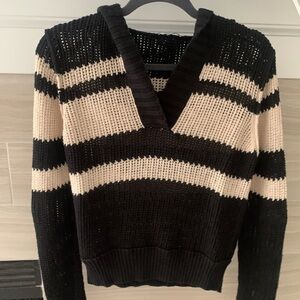 James Perse Knit Sweater w Hood size 2